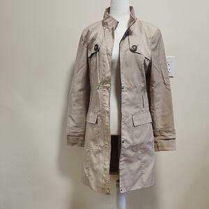 Kenneth Cole Women's Beige Trench Coat, Size M